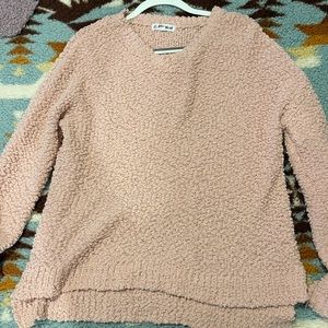 Light pink long sleeve sweater